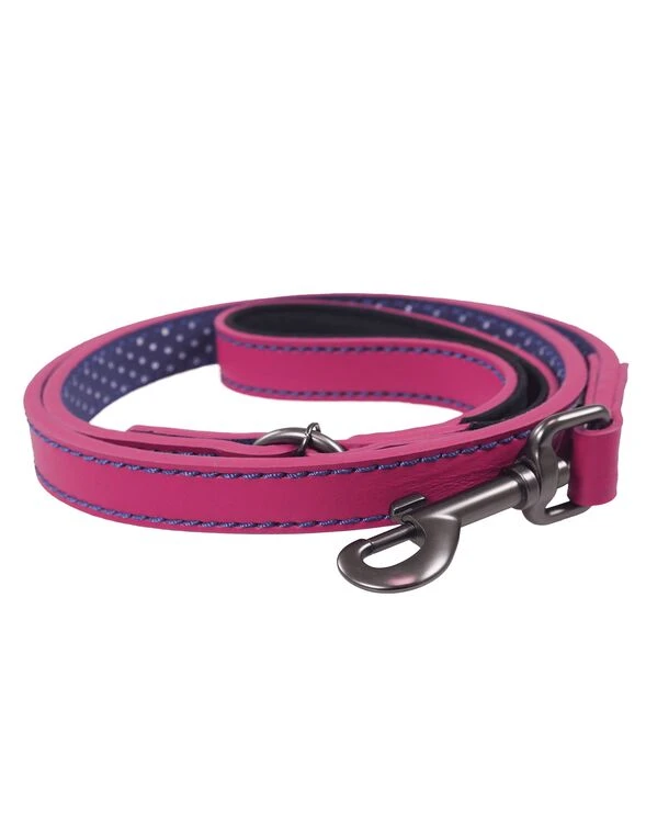 Joules Pink Leather Dog Lead 3 Joules Pink Leather Dog Lead