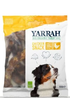 10 X Yarrah Organic Dog Dried 100% Chicken Necks 150g